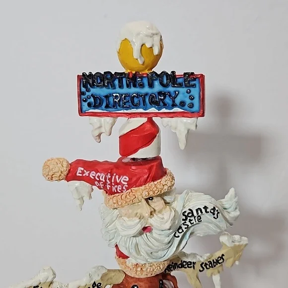 House of Lloyd Christmas Around the World VTG Twistable North Pole Directory - Picture 3 of 8